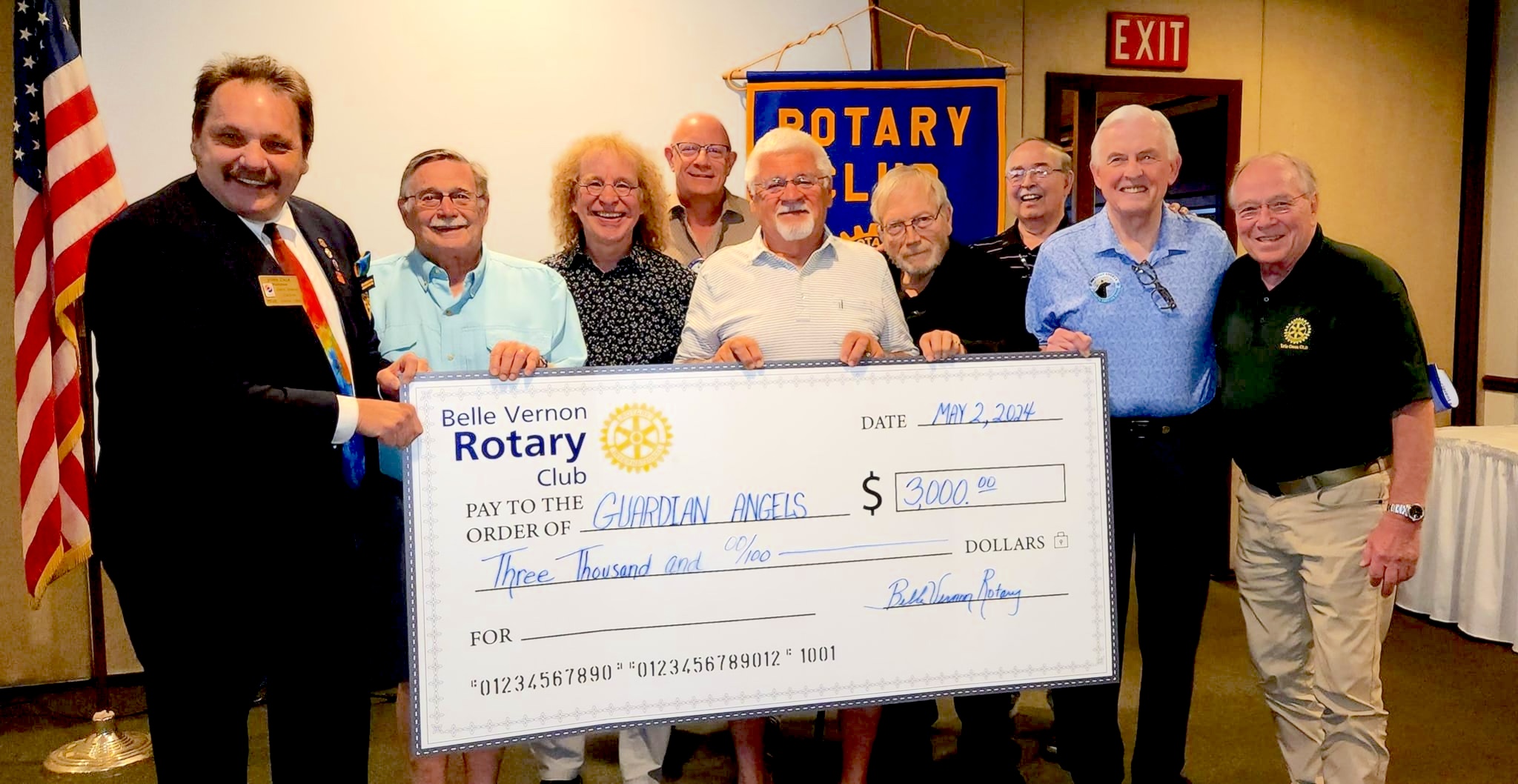 Belle Vernon Rotary Donates To Guardian Angels Medical Service Dogs ...